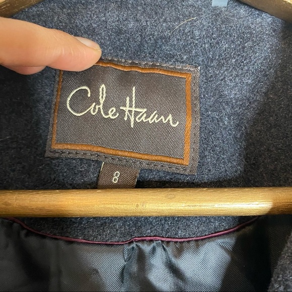 Cole Haan- Women’s Wool Cashmere Blend Pea Coat - Picture 4 of 8